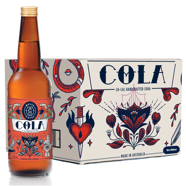 Waves & Caves Cola 330ml - low sugar handcrafted Australian cola made in Margaret River WA